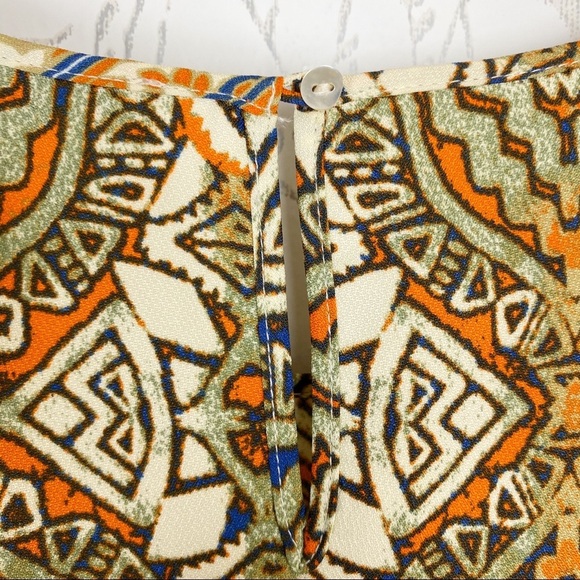 FOREVER-21 Southwest Medallion Print Mini Dress M - Picture 8 of 11